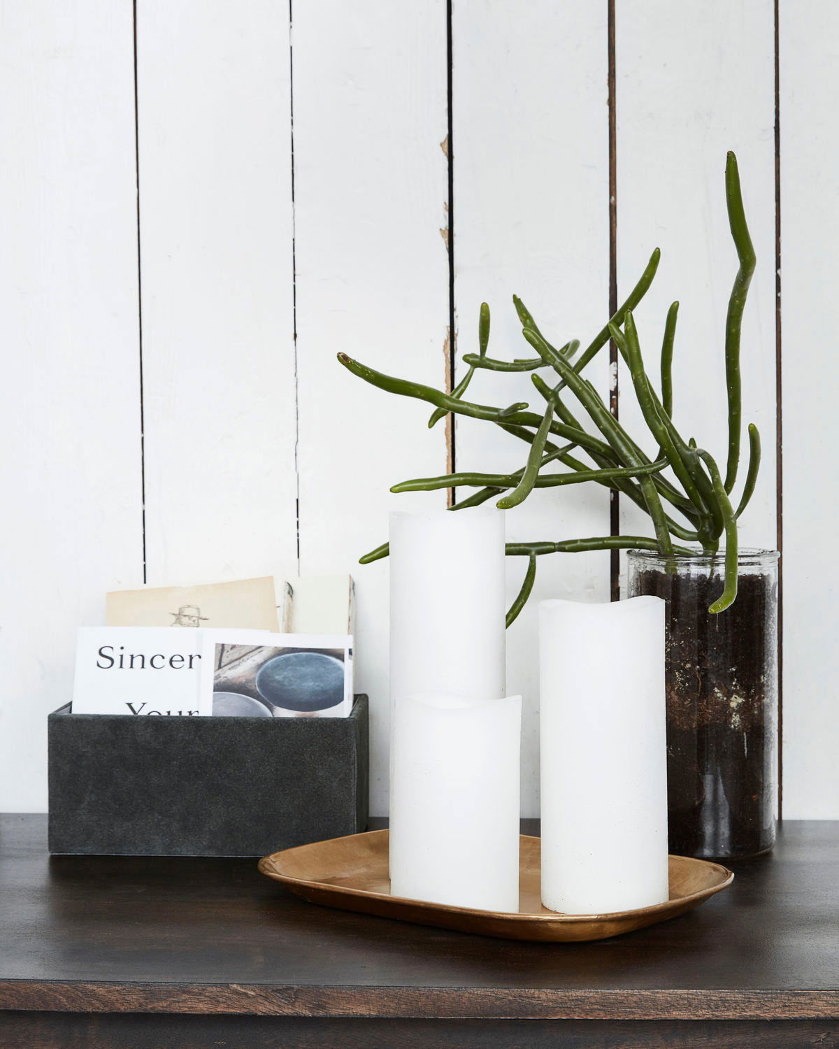 Candle, LED, White H12.5cm - Generosa Home & Living -  - 
