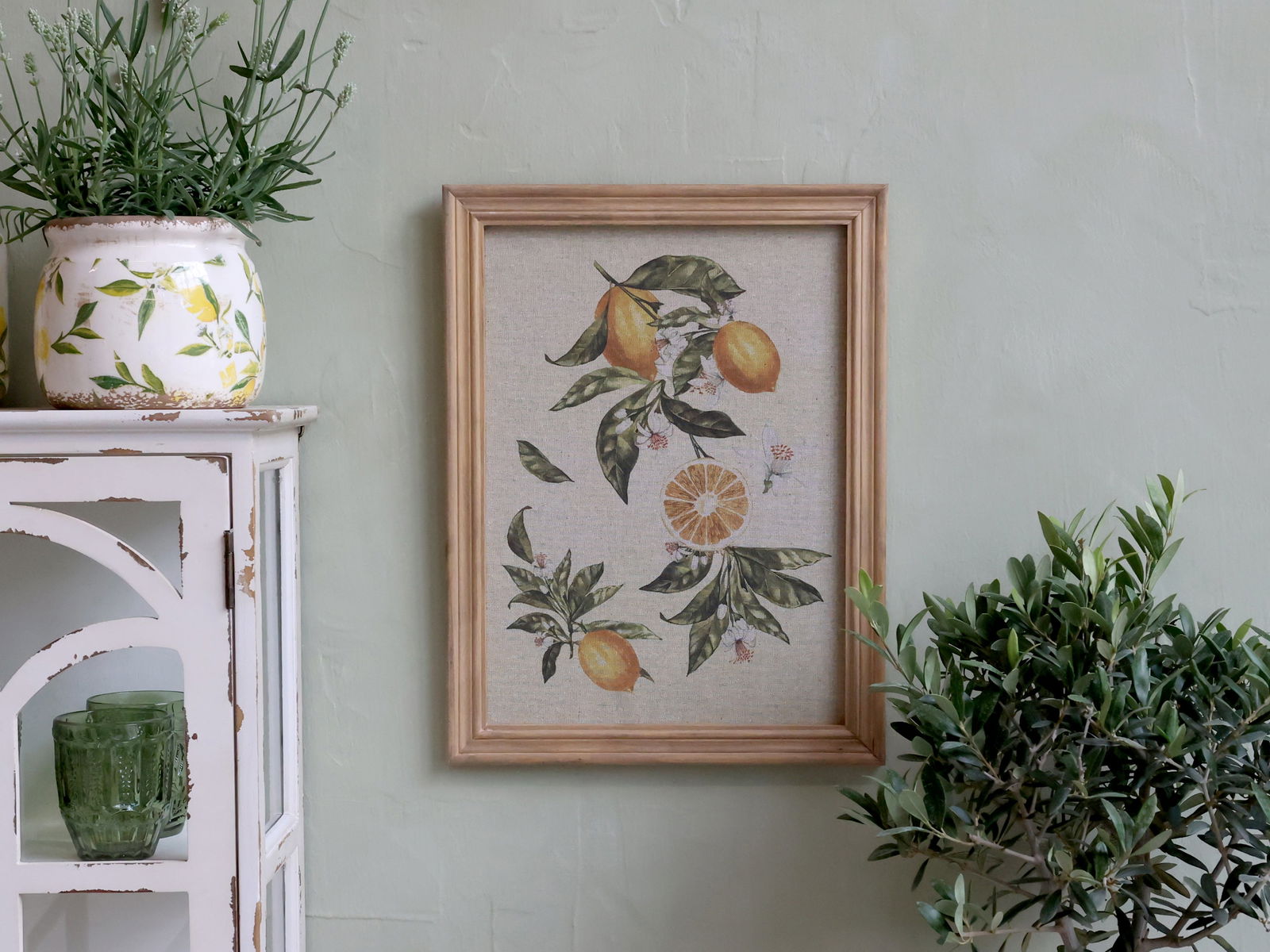 Canvas Picture with Lemon Motif - Generosa Home & Living -  - 