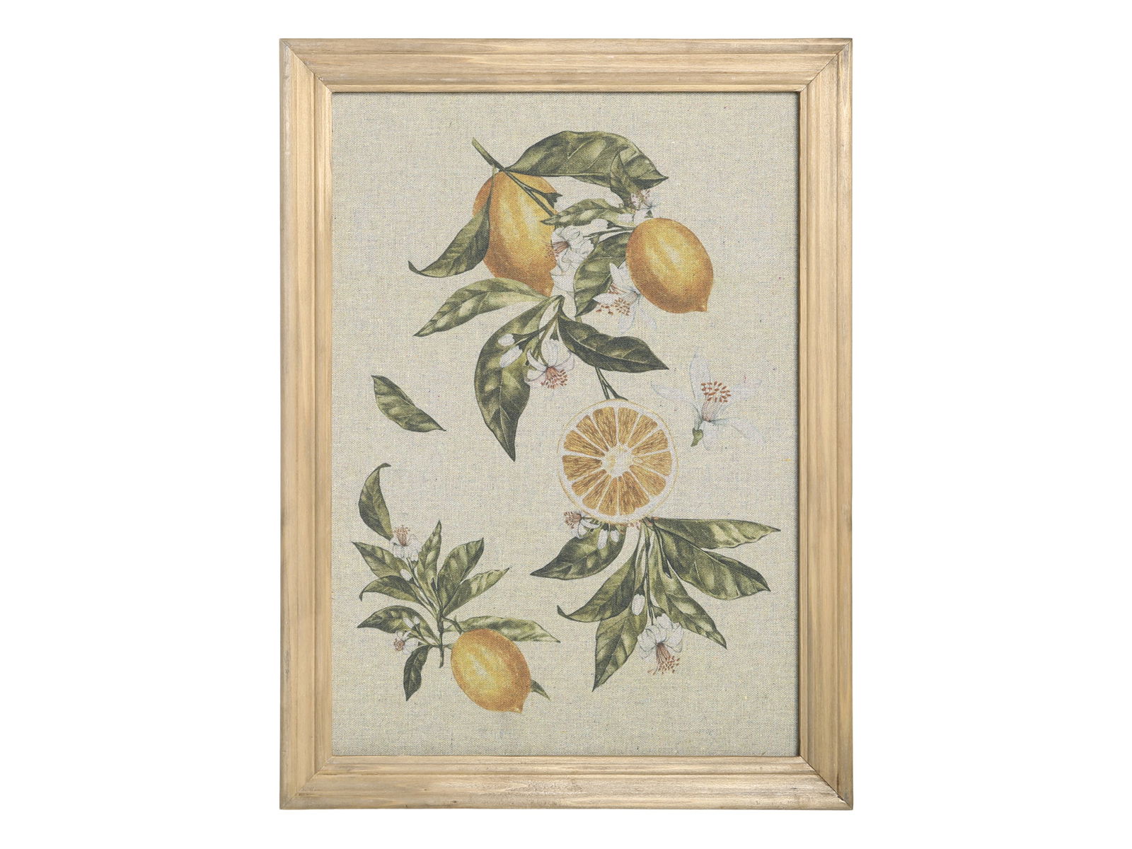 Canvas Picture with Lemon Motif - Generosa Home & Living -  - 