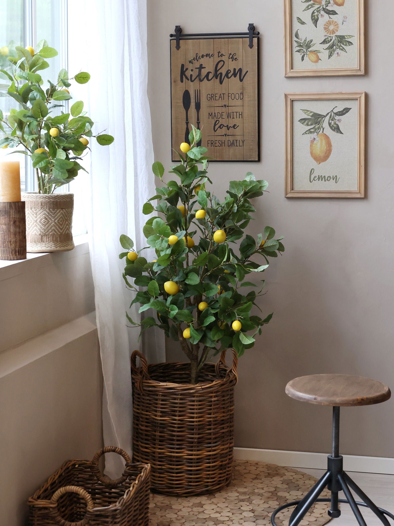 Canvas Picture with Lemon Motif - Generosa Home & Living -  - 