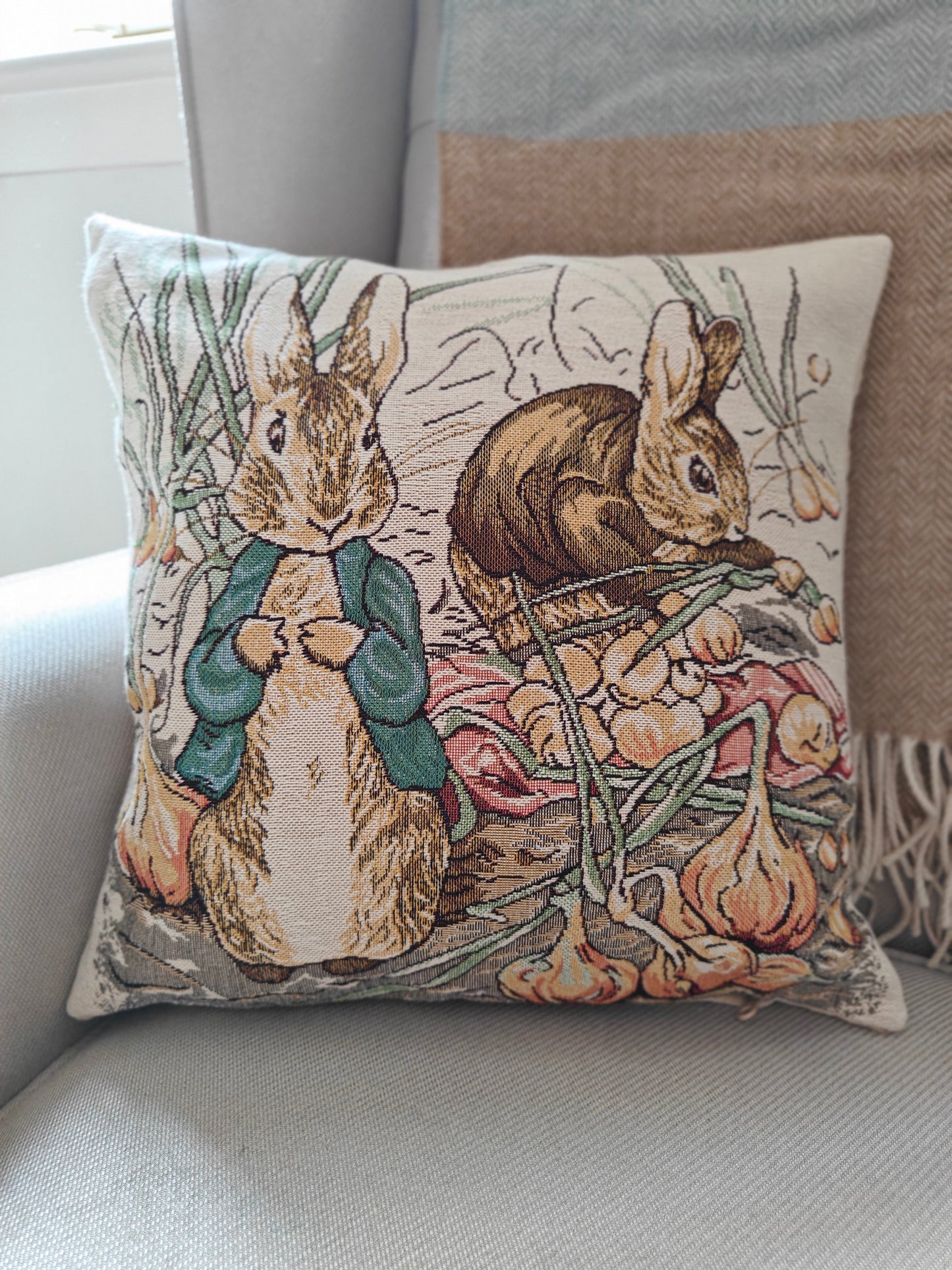 Peter Rabbit Cushion Cover - Tale of Benjamin Bunny