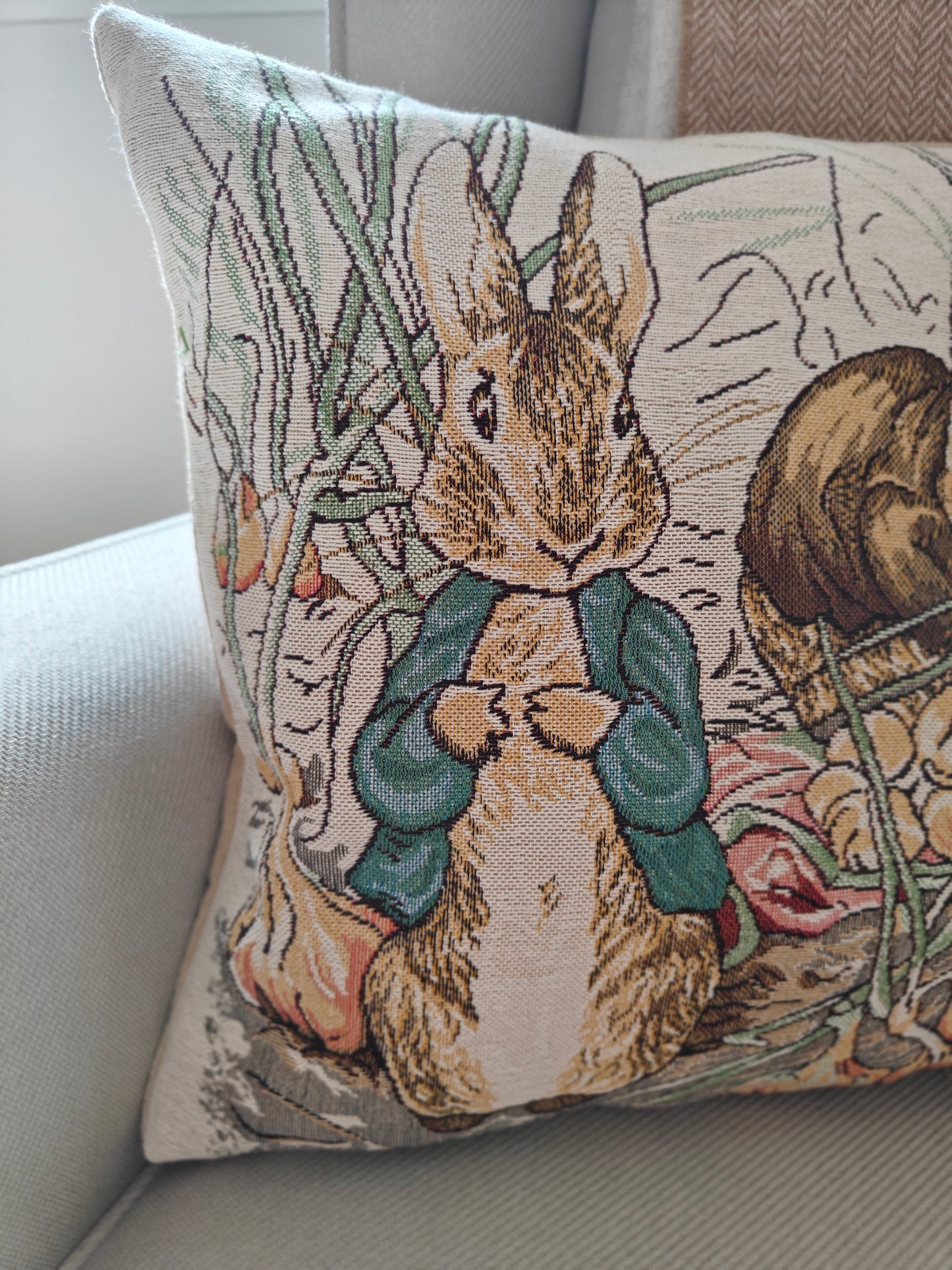 Peter Rabbit Cushion Cover - Tale of Benjamin Bunny