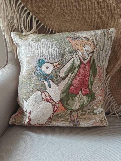 Peter Rabbit Cushion Cover - Jemima Puddle duck