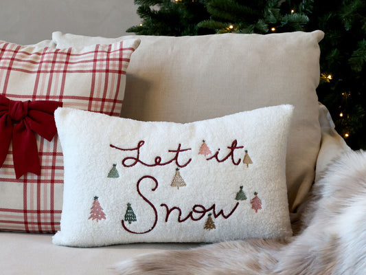 'Let it Snow' Cushion Cover - Generosa Home & Living -