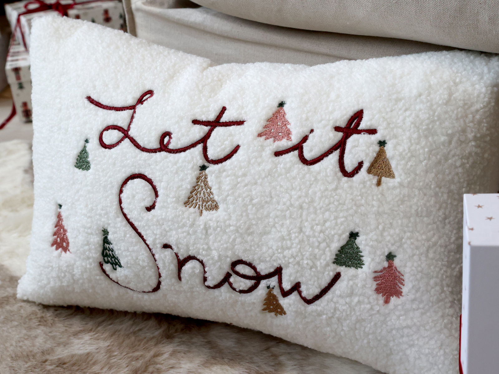 'Let it Snow' Cushion Cover - Generosa Home & Living -  - 