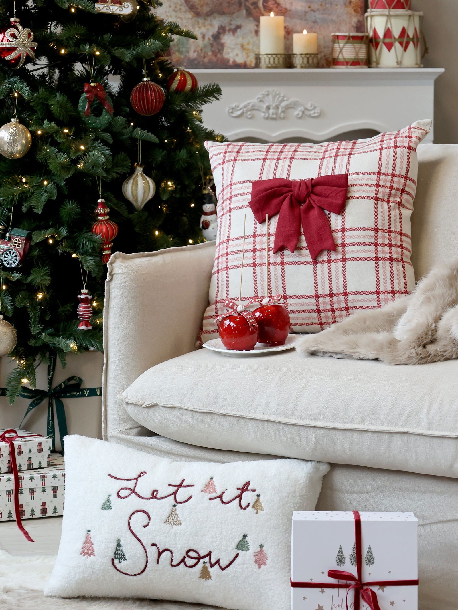 'Let it Snow' Cushion Cover - Generosa Home & Living -  - 