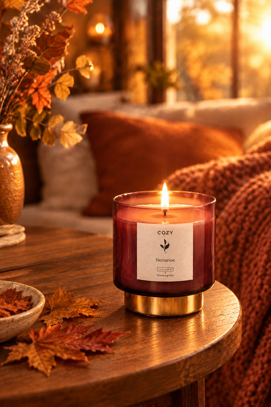 Vintage-Nectarine scented candle 50 hour - Generosa Home & Living