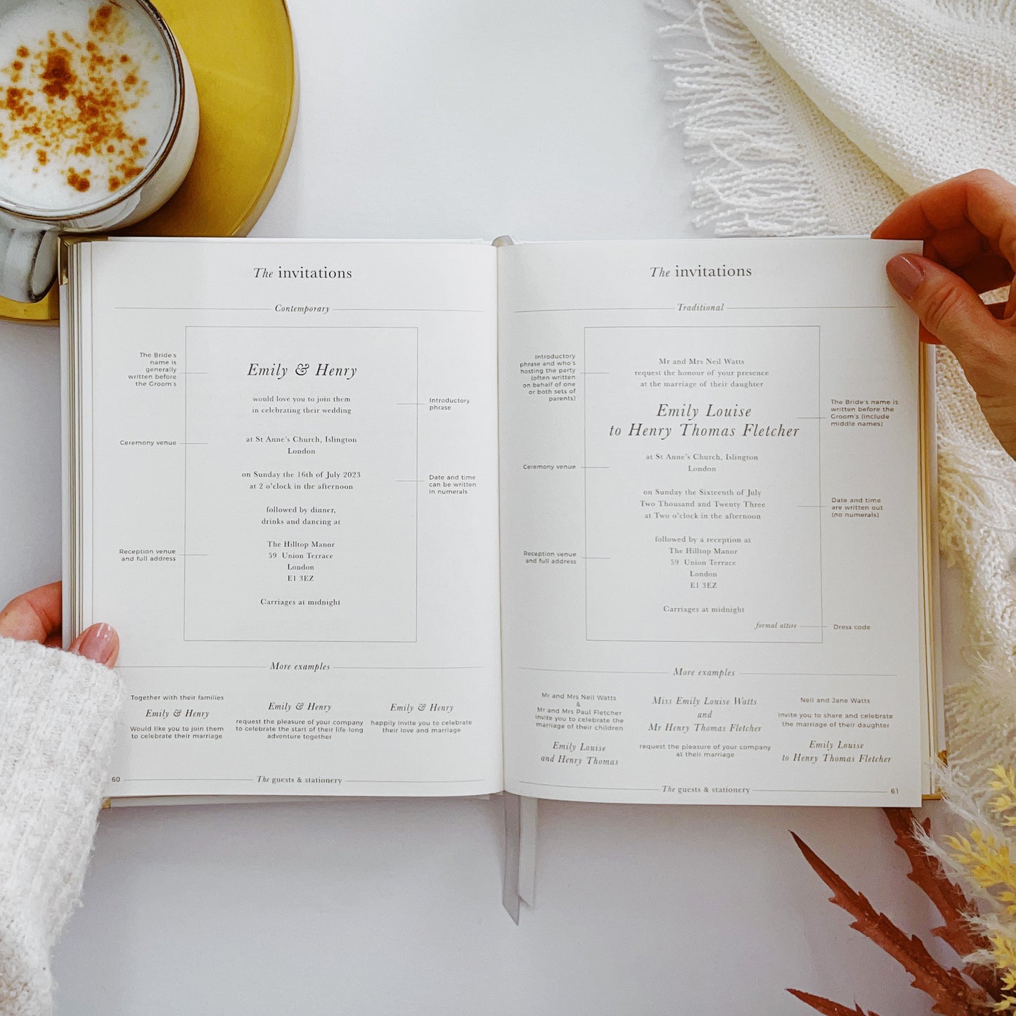 Luxury Eucalyptus Wedding Planner with Gilded Edges