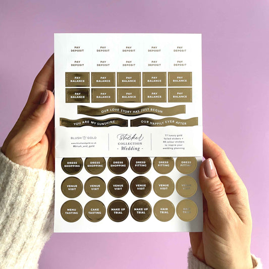 Wedding Sticker Pack (3 sheets)