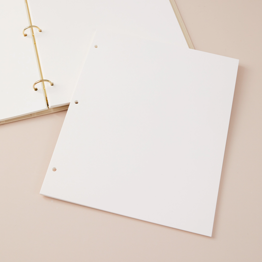 Extra Blank  Photo Album Sheets- 15 Sheets