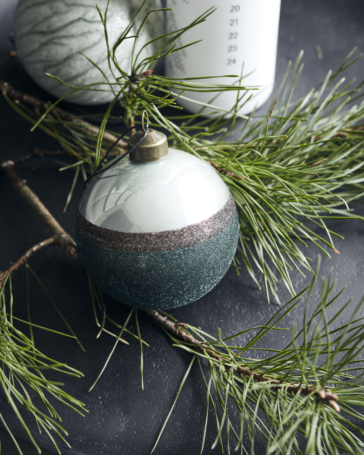 Green Stripe Ornament freeshipping - Generosa