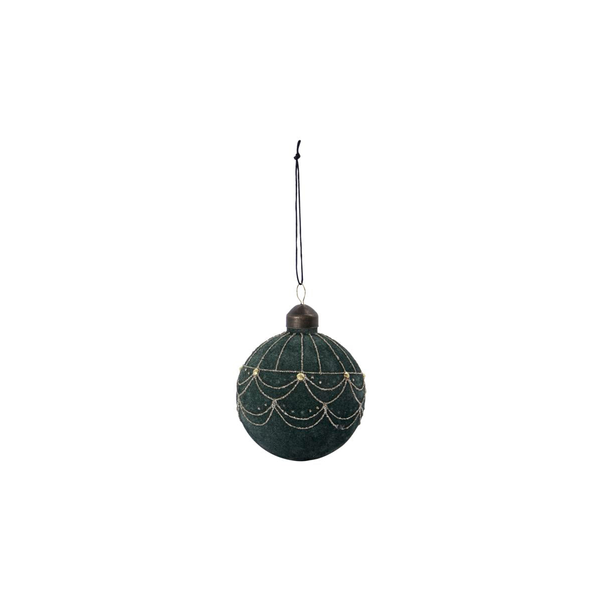 Christmas Bauble- Green Velvet freeshipping - Generosa
