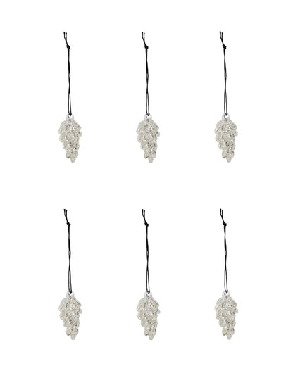 Silver Cone Ornaments freeshipping - Generosa