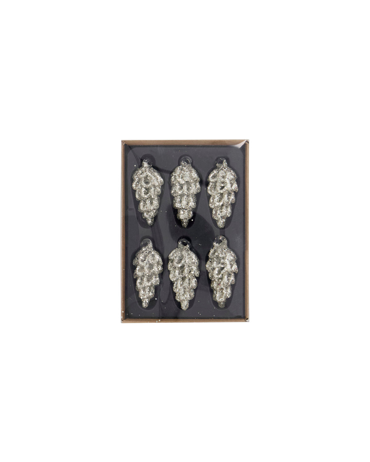 Silver Cone Ornaments freeshipping - Generosa