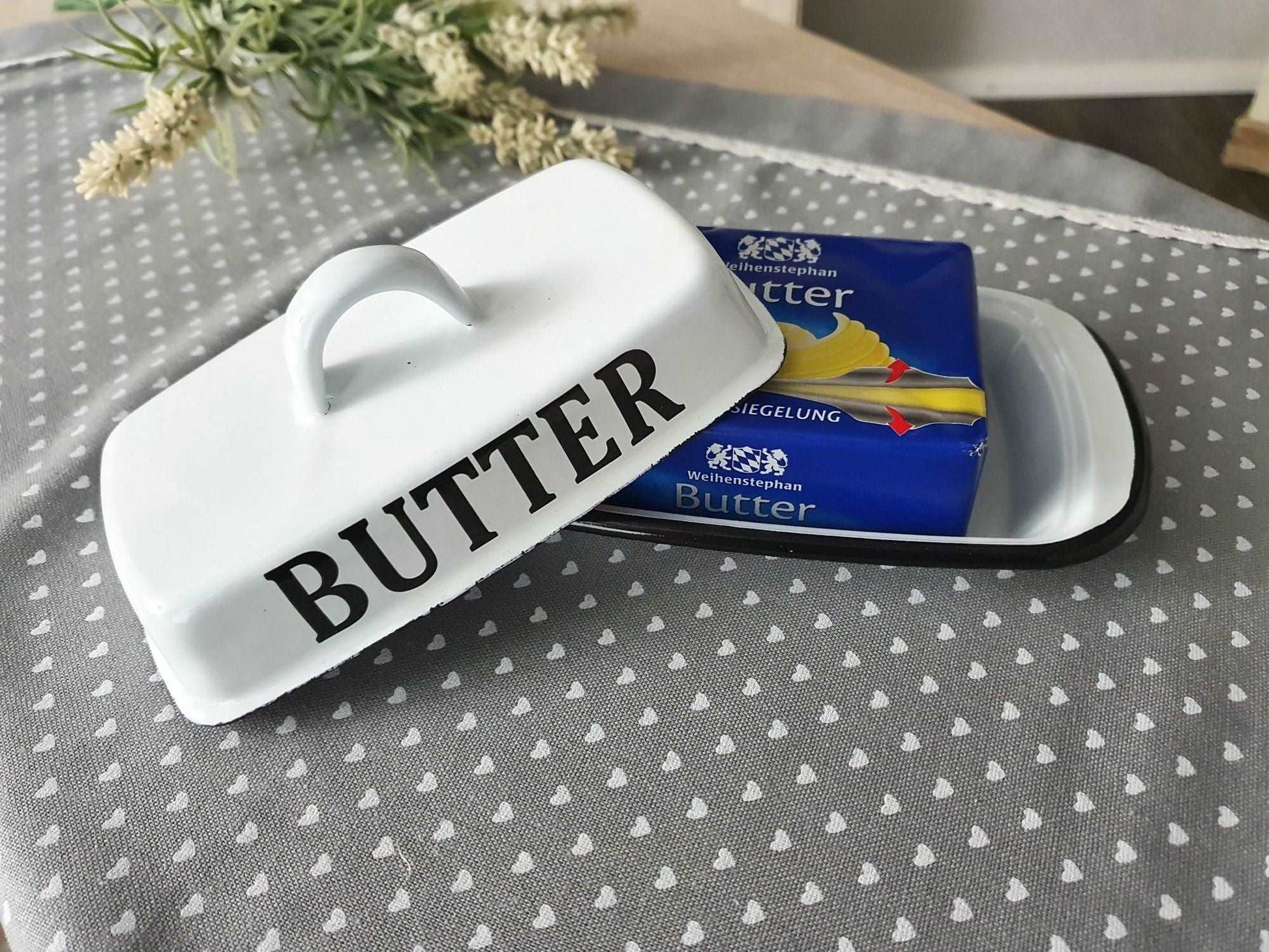 Enamel Butter Dish freeshipping - Generosa
