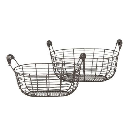 Set of 2 Wire Baskets freeshipping - Generosa