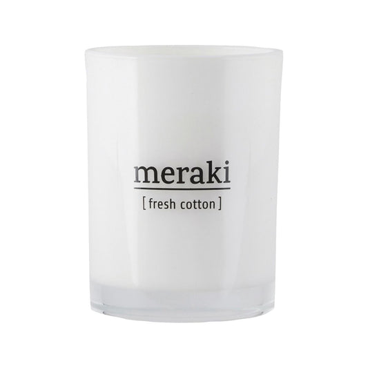 Scented candle, Meraki Fresh Cotton 12hr freeshipping - Generosa