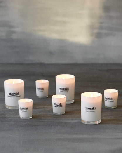 Scented candle, Meraki Sandalwood & Jasmine