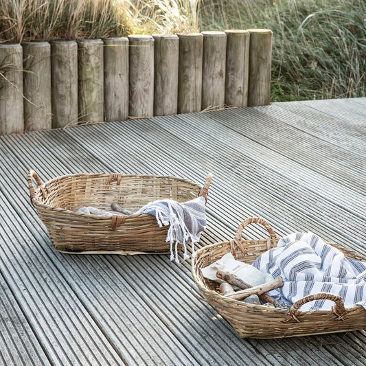 Set of 2 Meraki Baskets- with handles freeshipping - Generosa