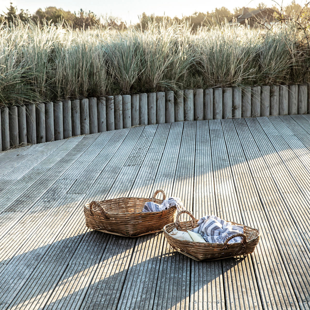 Set of 2 Meraki Baskets- with handles freeshipping - Generosa