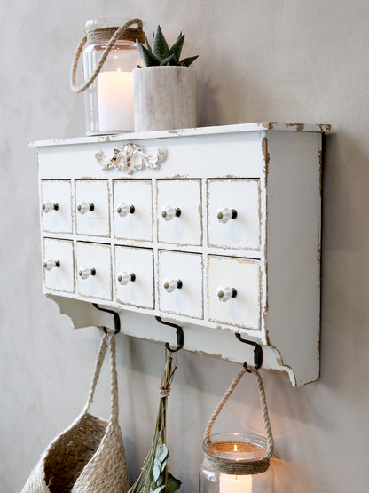 Old Sorting Shelf with Drawer & Hooks (only 1 left!)
