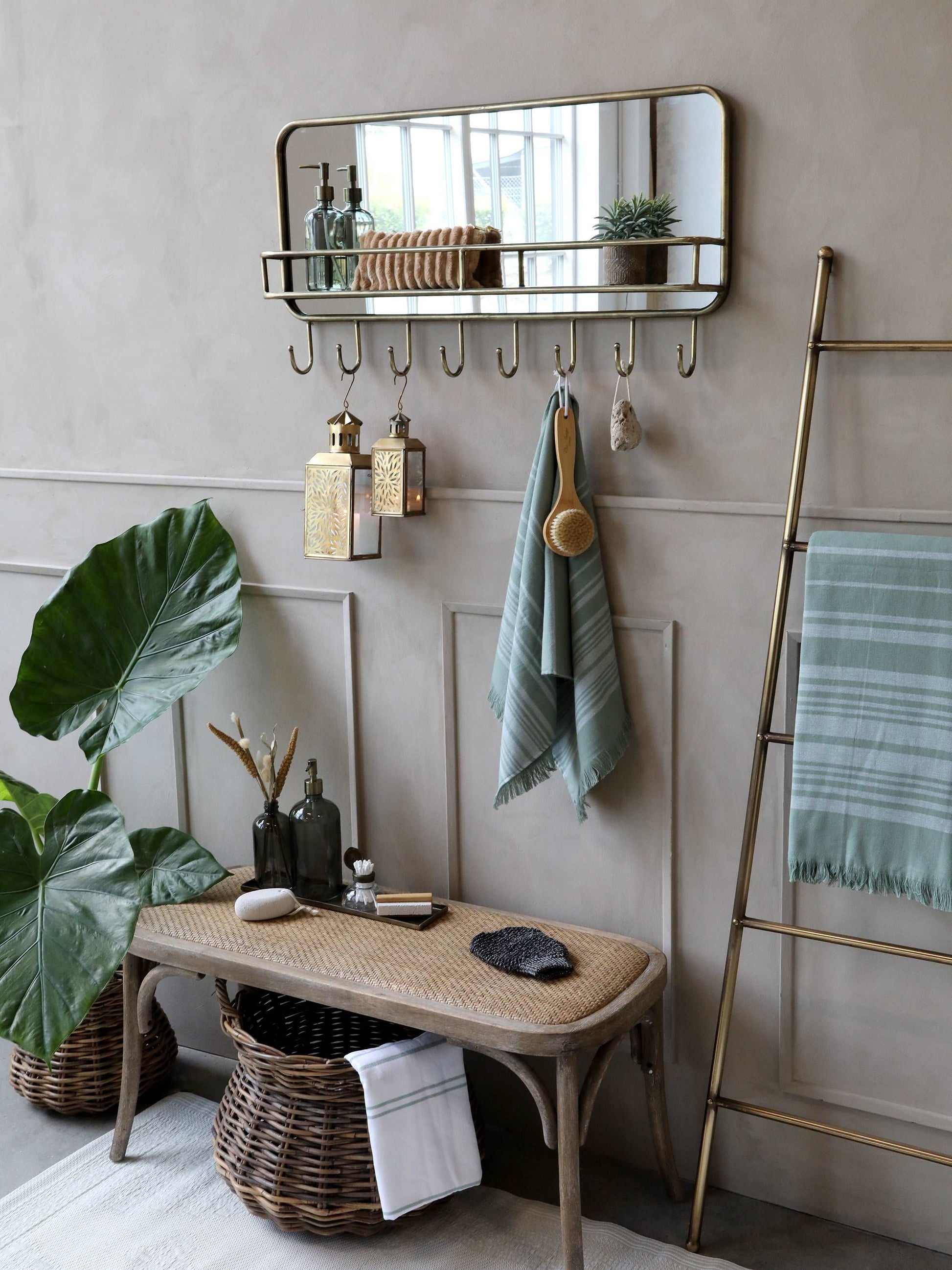 French Wicker Bench freeshipping - Generosa