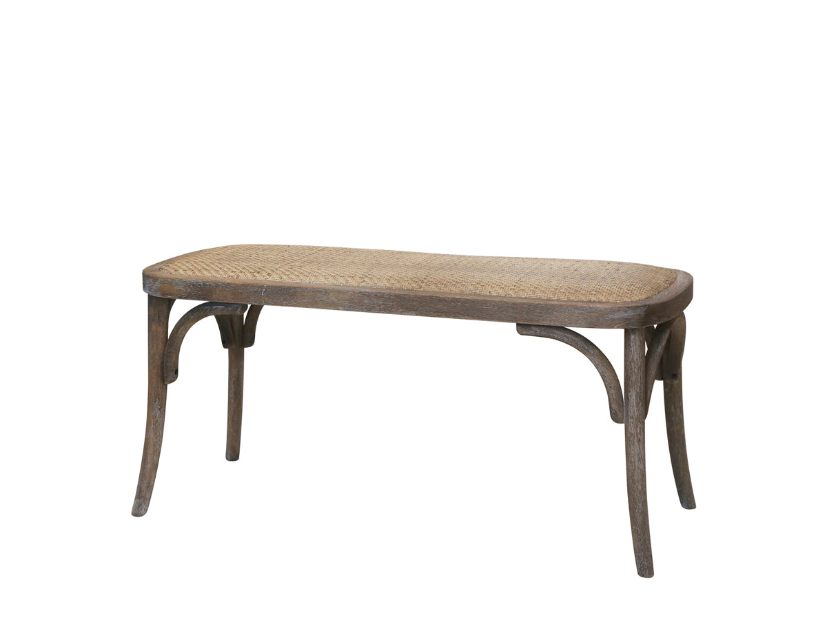 French Wicker Bench freeshipping - Generosa