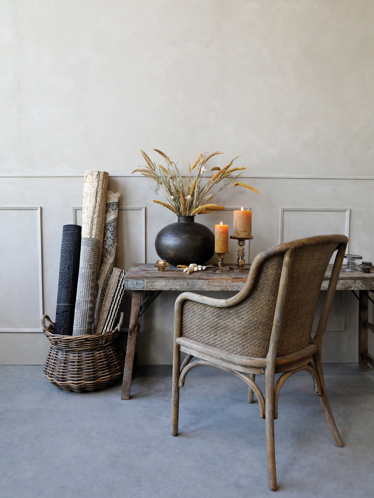 Old French Chair with Wicker freeshipping - Generosa