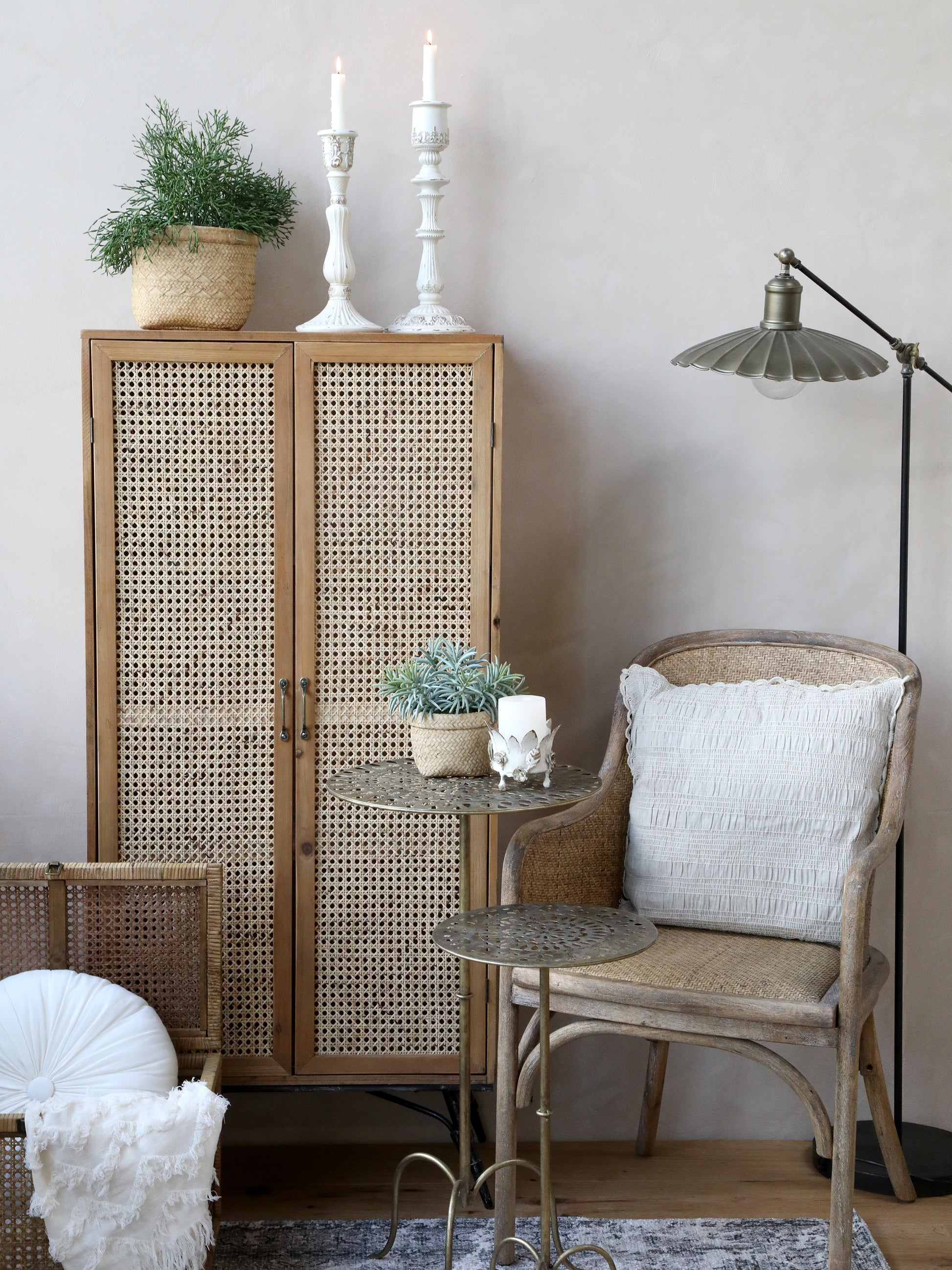 Old French Chair with Wicker freeshipping - Generosa