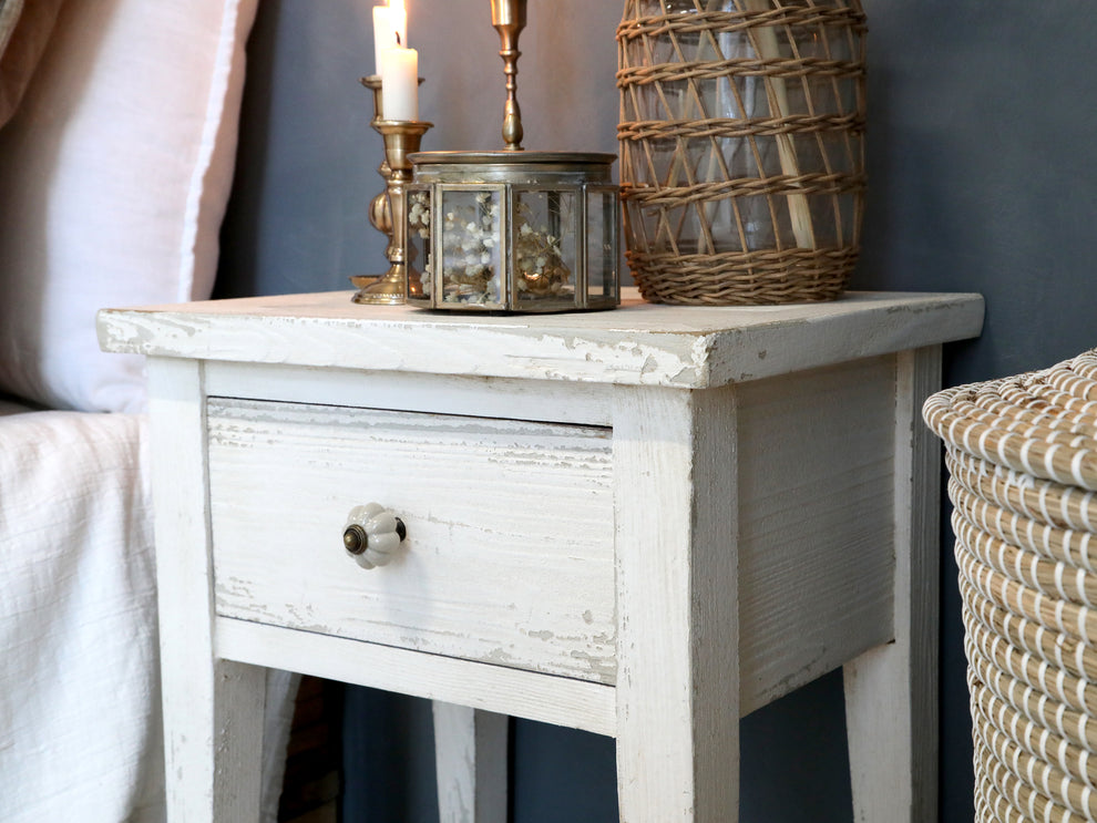 Shabby Chic Bedside/Lamp Table Generosa Home & Living