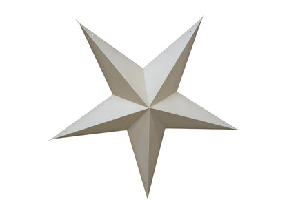 Vintage Paper Star 60cm- Antique Latte