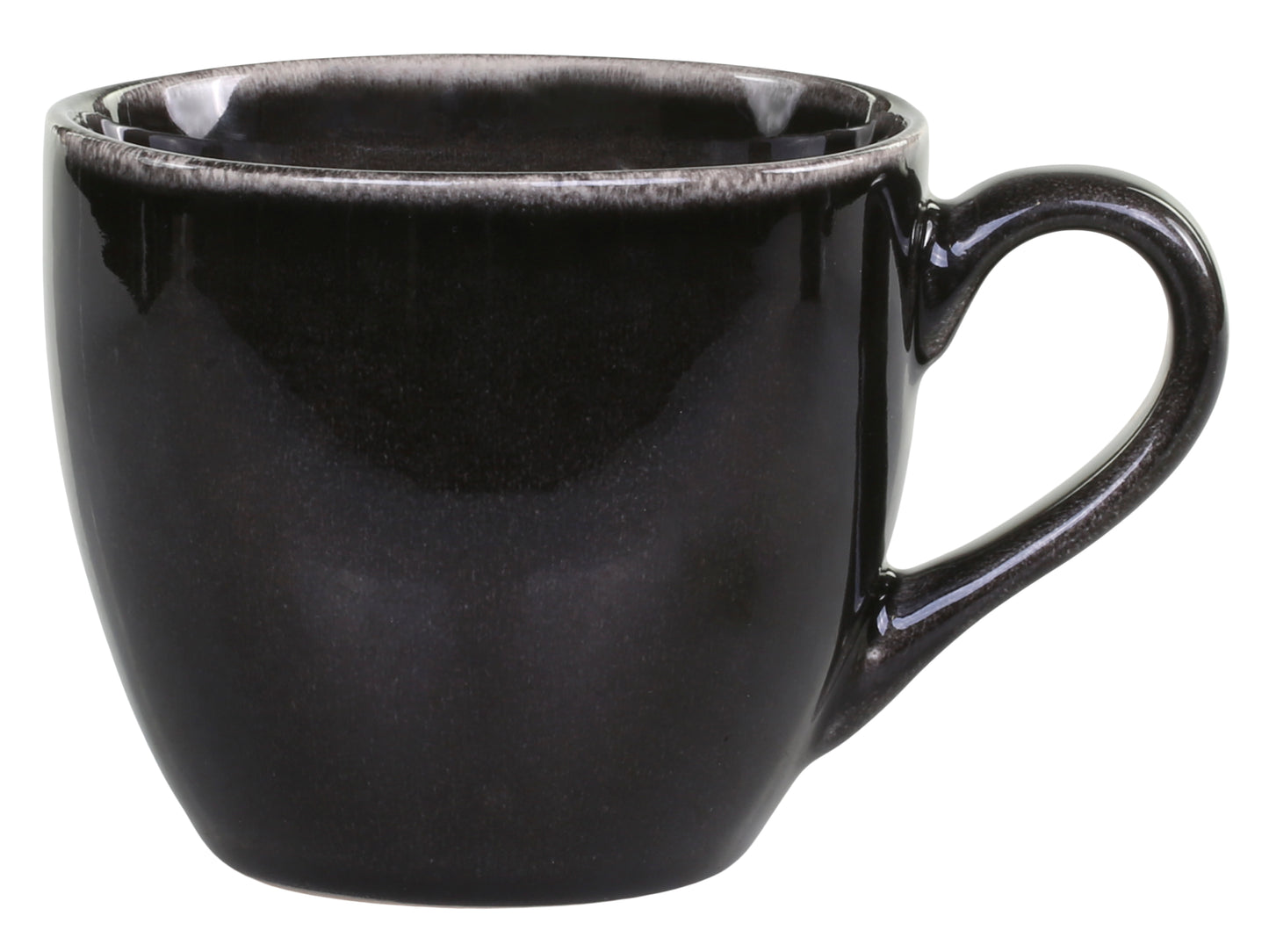 Set of 4 Calais Mug with Handle- Coal
