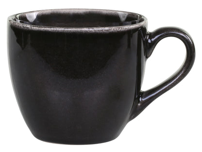Set of 4 Calais Mug with Handle- Coal