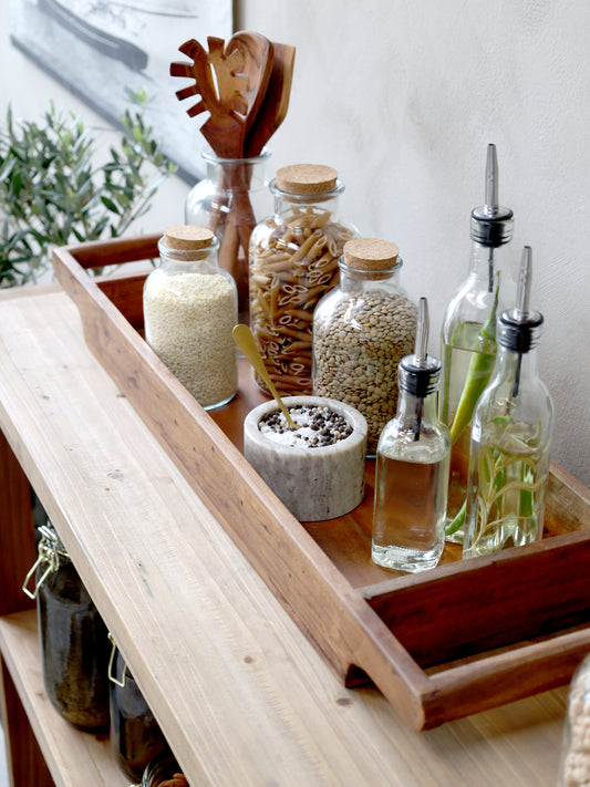 Milk Bottle with Cork Lid 18cm