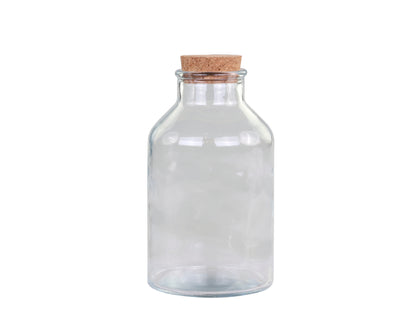 Milk Bottle with Cork Lid 18cm