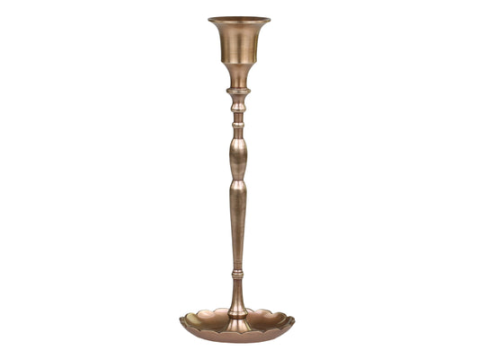 Brass Candlestick with cup 19.5cm freeshipping - Generosa