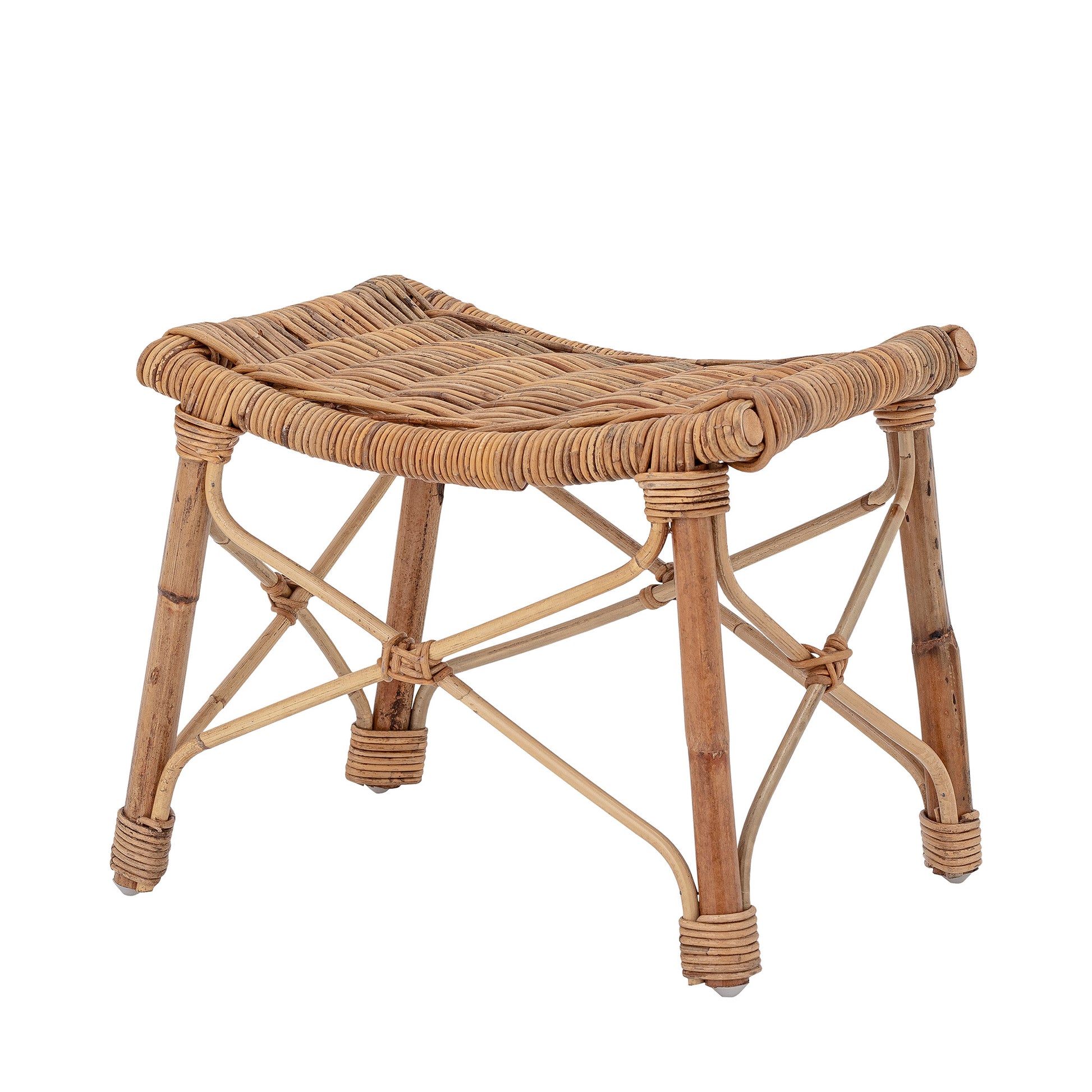 The Alberta Footrest by Bloomingville MINI is a very beautiful and useful footrest that you can use in many ways. The footrest is made of rattan and has a natural colour and is a perfect addition to the children's room.   Dimensions: L36xH28,5xW25,5 cm  Wipe clean with a moist cloth.  Variations in size & shape may occur due to materials. Indoor use only