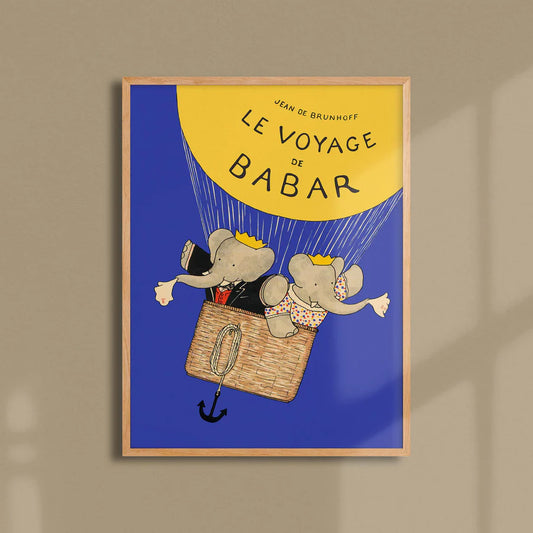 Le Voyage de Babar 30x40cm print (only 1 left!)