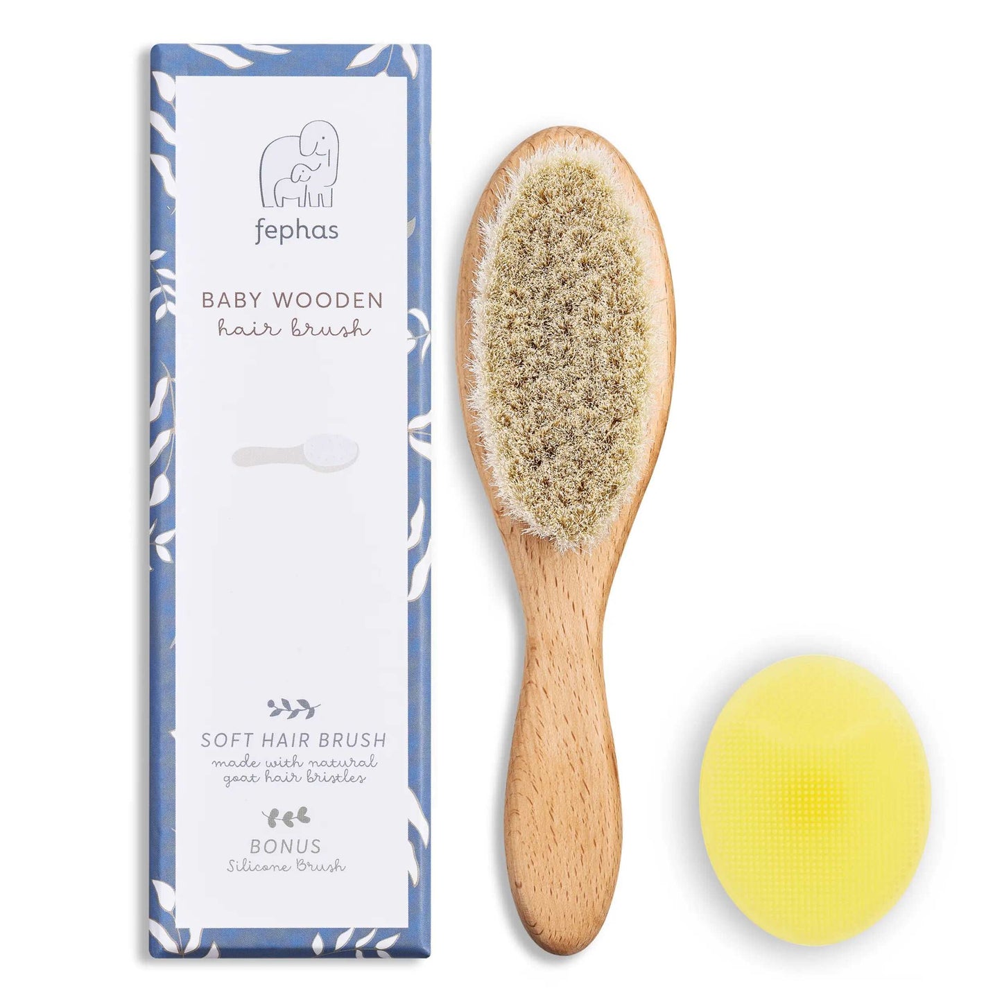 Fephas Wooden Baby Hair Brush