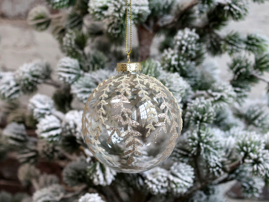 Christmas bauble with Glitter freeshipping - Generosa