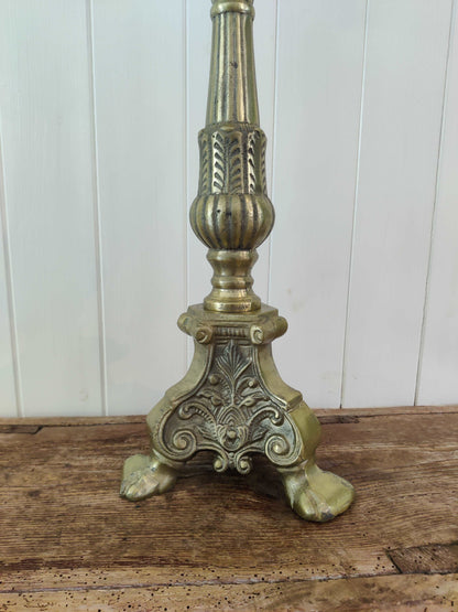 Large Candle Holder - Brass finish- (only 1 left)