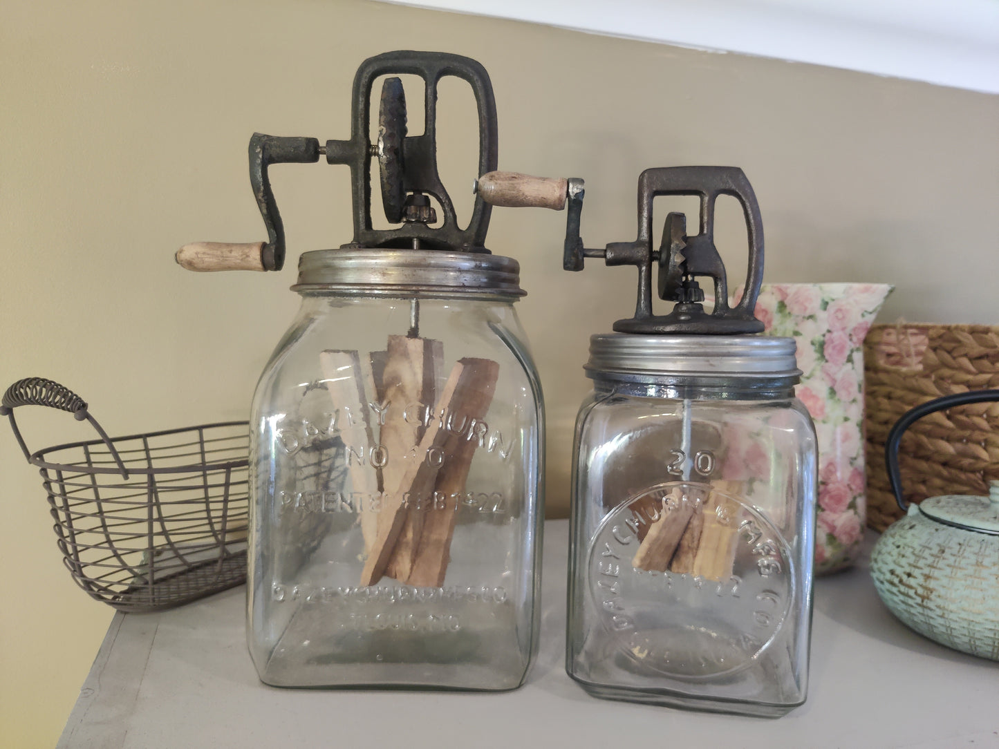 Vintage style Butter Churn 35cm