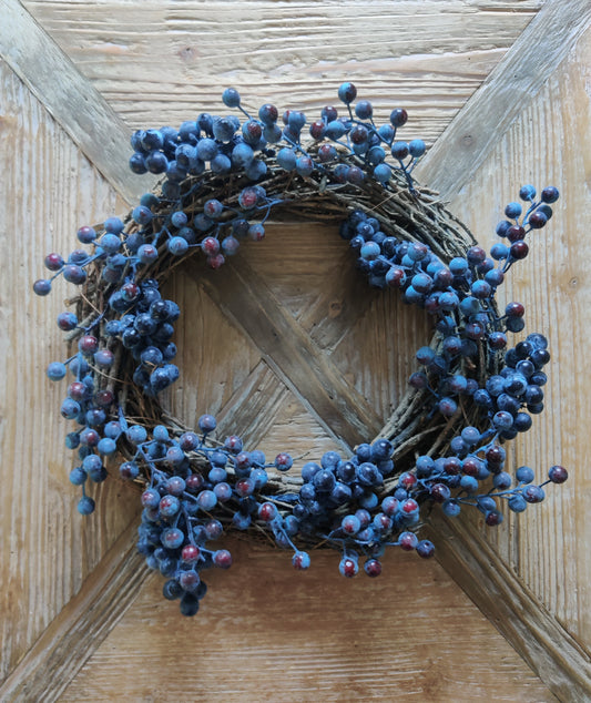 Wreath with Blueberries