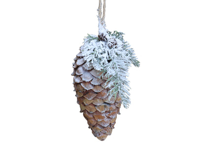 Fleur Pine Cone with Snow & Glitter freeshipping - Generosa