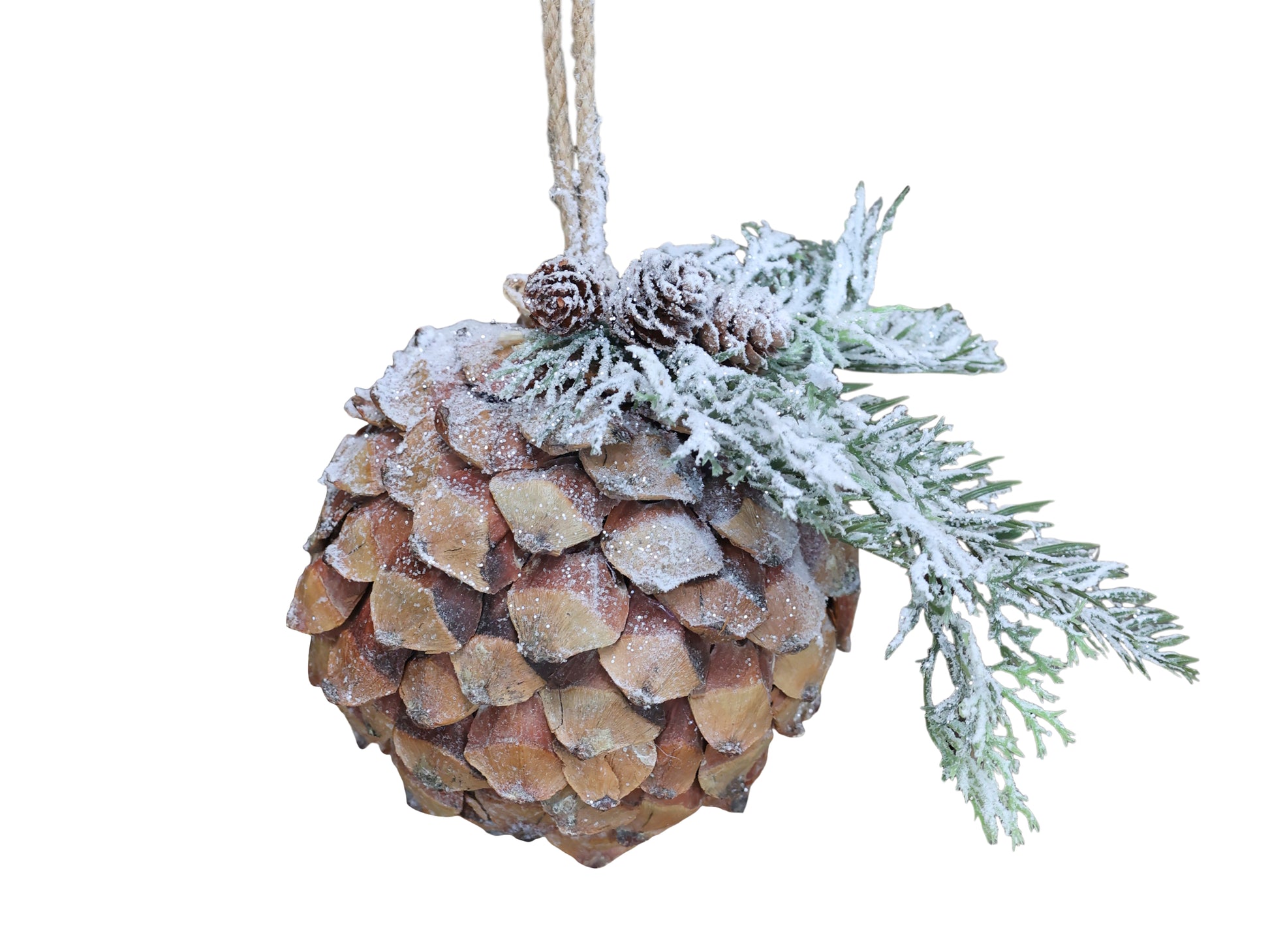 Fleur Pine Cone with snow freeshipping - Generosa