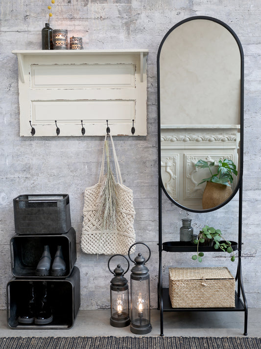 White Wall Shelf and Coat Rack