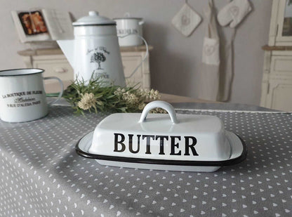Enamel Butter Dish freeshipping - Generosa
