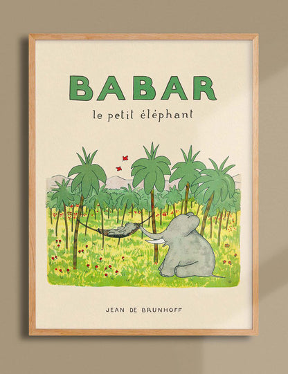 Babar le petit éléphant 30x40cm print (only 2 left!)