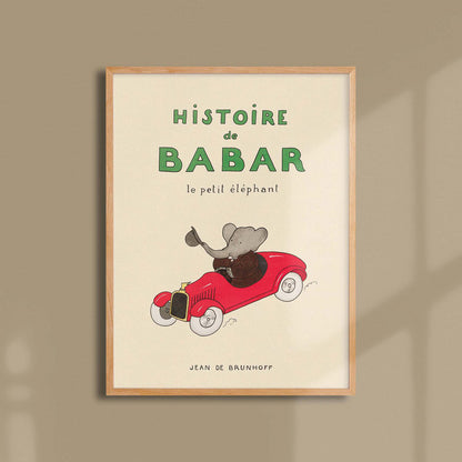 Histoire de Babar 30x40cm print