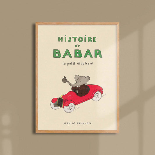 Histoire de Babar 30x40cm print (only 1 left!)